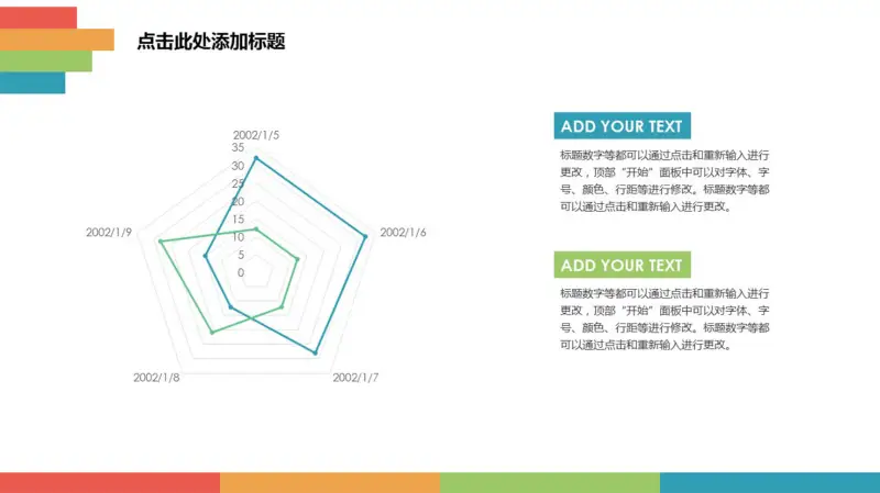 简约两项对比雷达图数据分析模板