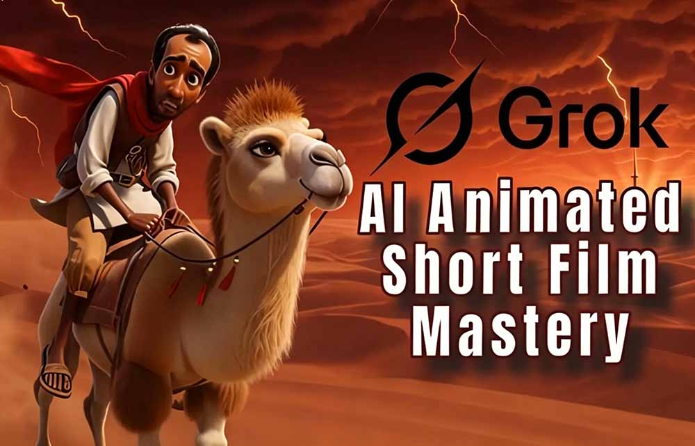 Grok Imagine AI故事动画短片实战：电影级视觉效果+角色一致性+高级提示词+后期剪辑全流程