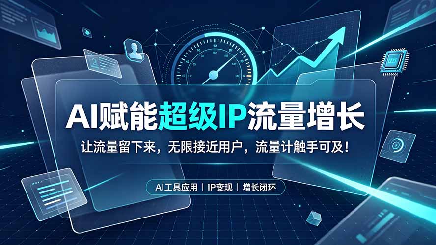 AI赋能超级IP流量增长:让流量留下来,无限接近用户,流量计触手可及!