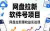 网盘拉新/软件号项目，拉新赚收益实战课