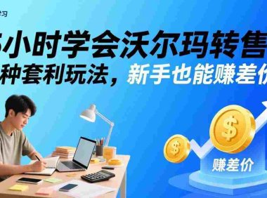 5小时学会沃尔玛转售!3 种套利玩法,新手也能赚差价