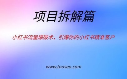 小红书流量爆破术,引爆你的小红书精准客户