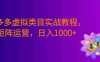 拼多多虚拟类目实战教程，矩阵运营，号称日入1000+