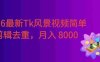 2026最新TikTok风景视频，简单剪辑去重，号称月入8000