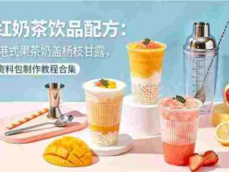 网红奶茶饮品配方，完整资料包制作教程