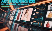 AI女装短视频带货教程:博主7天狂賺2W佣金,手把手复刻玩法,可直接照搬