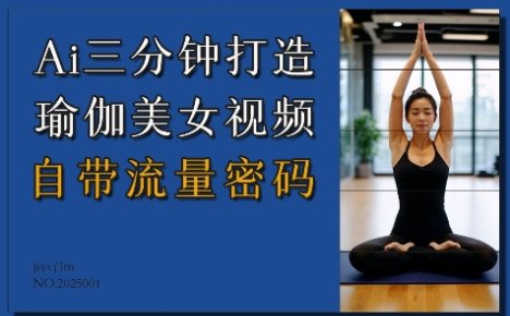 Ai3分钟打造瑜伽美女视频，自带流量密码