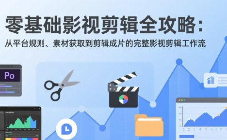 零基础影视剪辑全攻略:从平台规则、素材获取到剪辑成片的完整影视剪辑工作流