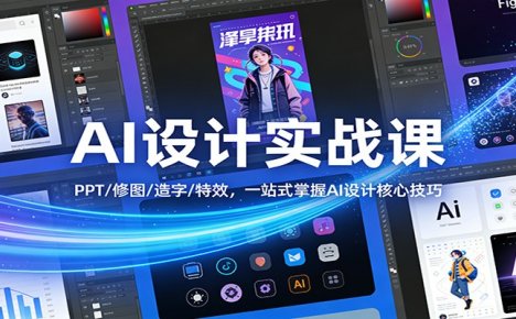 AI设计实战课:PPT/修图/造字/特效,一站式掌握AI设计核心技巧