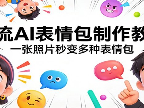 星流AI表情包制作教程：一张照片秒变多种表情包