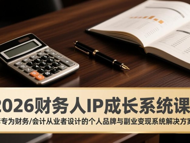 2026财务人IP成长系统课：一套专为财务/会计从业者设计的个人品牌与副业变现系统解决方案