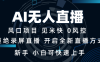 AI无人直播技术 单日收益1000+ 新手，小白可快速上手