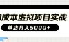 0成本虚拟项目实战手把手教你落地，单店月入5k