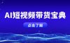 AI短视频带货宝典，智能生成话术，矩阵账号运营思路全解析！
