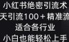 小红书绝密引流术，一天引流100+精准流量，适合各个行业，小白也能轻松上手【揭秘】