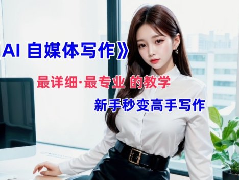 全网最全最细最专业的“AI自媒体写作”教学，新手小白秒变写作高手！