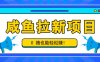 咸鱼拉新项目，拉新一单6-9元，0撸也能轻松赚，白撸几十几百！