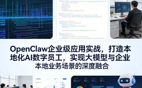 OpenClaw企业级应用实战，打造本地化AI数字员工，实现大模型与企业本地业务场景的深度融合