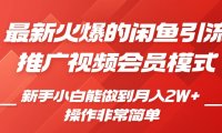 闲鱼引流推广影视会员,0成本就可以操作,新手小白月入过W+【揭秘】