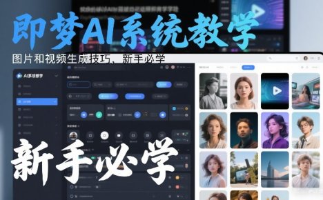 即梦AI系统教学，图片和视频生成技巧，新手必学