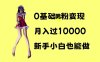 0基础男粉s粉变现，月入过1w+，操作简单，新手小白也能做【揭秘】