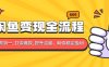 闲鱼变现全流程：你从零到一, 打造爆款, 提升流量，助你稳定盈利