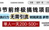 春节前搞钱项目，AI代写，纯执行力项目，无需引流、时间灵活、多劳多得…