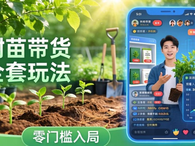 视频号AI树苗带货全套玩法:零门槛入局,掌握豆包、千问等AI工具制作树苗视频的全套流程