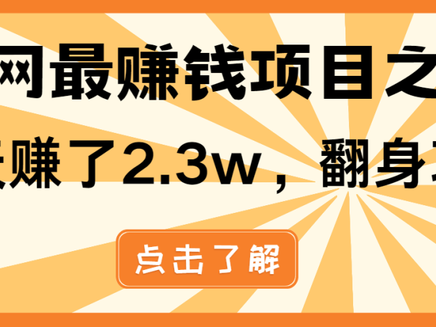 小白必学项目，纯手机简单操作收益非常高!年前翻身！