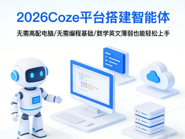 2026Coze平台搭建智能体,无需高配电脑、无需编程基础,哪怕数学和英文薄弱也能轻松上手