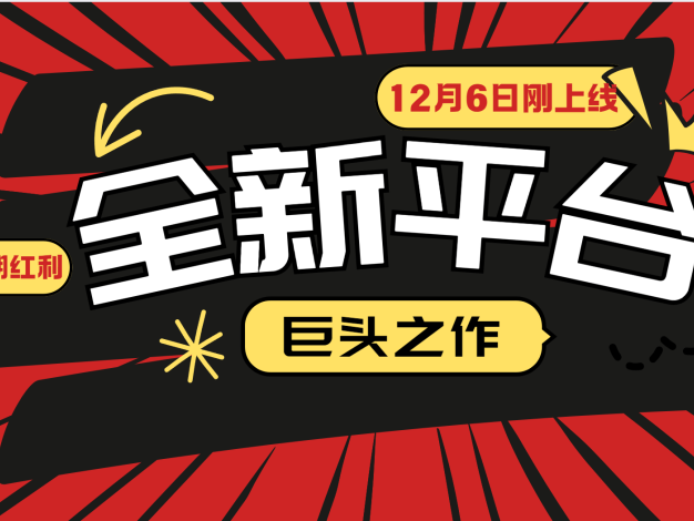 又一个全新平台巨头之作，12月6日刚上线，小白入局初期红利的关键，想吃初期红利的