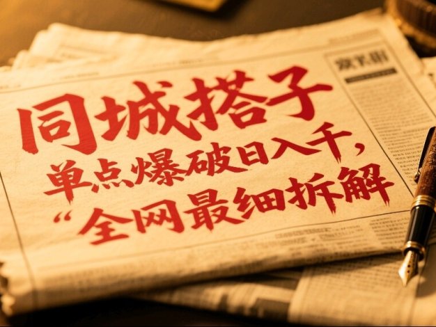 同城搭子群19.9单点爆破日入千，搭子组局月入万，全网最细拆解