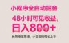小程序自动挂G打金，无任何技术要求，没有时间限制，日入多张+长期稳定靠谱【揭秘】