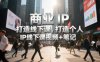 商业IP打造线下课，打造个人 IP线下课视频+笔记