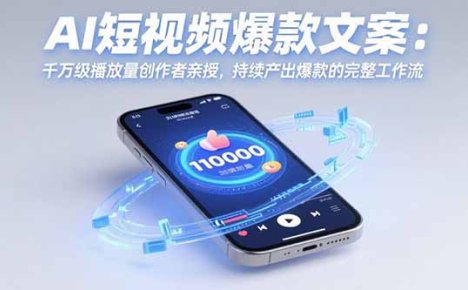 AI短视频爆款文案：千万级播放量创作者亲授，持续产出爆款的完整工作流