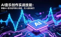 AI音乐创作实战技能：掌握AI+音乐起号核心技能，月入轻松破万