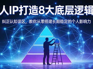 付费文章:个人IP打造8大底层逻辑课:纠正认知误区,教你从零搭建长期稳定的个人影响力