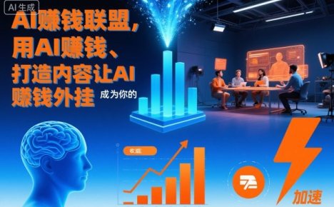 AI賺钱联盟，用AI賺钱、打造内容让AI成为你的賺钱外挂