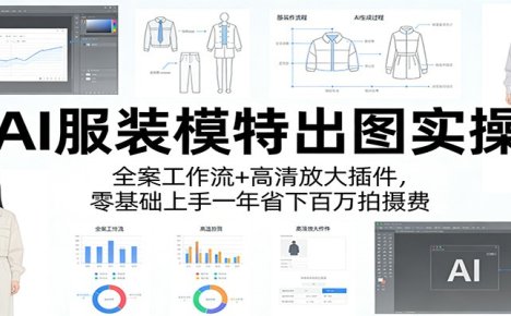 AI服装模特出图实操：全案工作流+ 高清放大插件，零基础上手一年省下百万拍摄费
