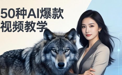 50种AI爆款视频教学：影视级古诗词+治愈萌宠+山海经蛟龙，高阶宝典商业落地