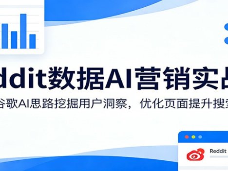 Reddit数据AI营销实战课：借鉴谷歌AI思路挖掘用户洞察，优化页面提升搜索排名