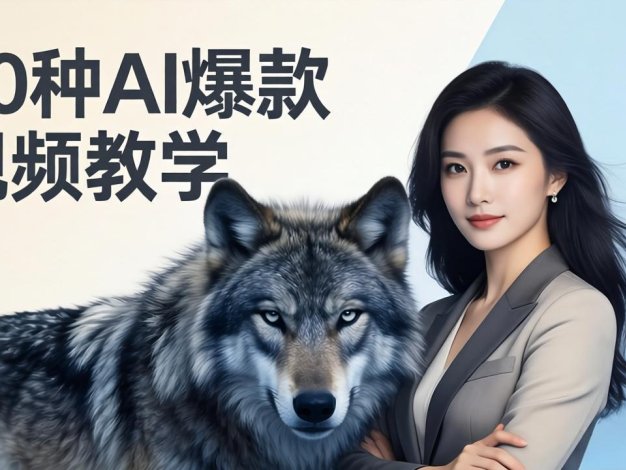50种AI爆款视频教学:影视级古诗词+治愈萌宠+山海经蛟龙,高阶宝典商业落地