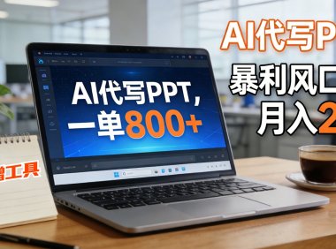 AI 代写做 PPT！一单狂赚 800+，风口期月入 2 万(工具 + 提示词直接送)