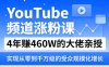 YouTube频道涨粉课，4年賺460W的大佬亲授，实现从零到千万级的受众规模化增长