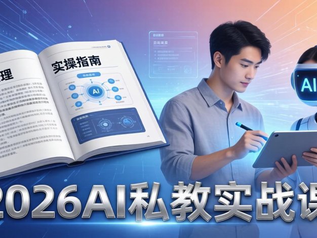 2026AI私教实战课:从AI原理到全场景实操,零基础学会用AI提效+单人单干创业