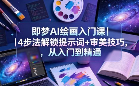 即梦AI绘画入门课|4步法解锁提示词+审美技巧,从入门到精通