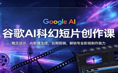 谷歌AI科幻短片创作课:概念设计,AI影像生成,后期剪辑,解锁专业影视制作能力