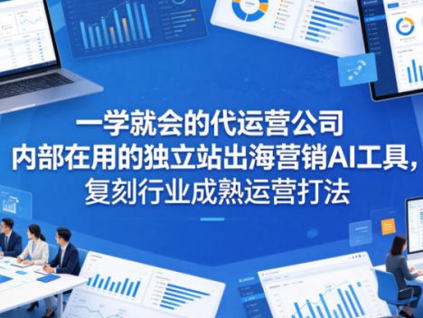 一学就会的代运营公司内部在用的独立站出海营销AI工具，复刻行业成熟运营打法
