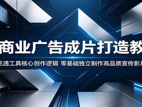 AI商业广告成片打造教程：吃透工具核心创作逻辑，零基础独立制作高品质宣传影片