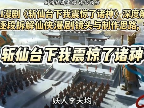 爆款AI漫剧《斩仙台下我震惊了诸神》深度解析课，逐段拆解仙侠漫剧镜头与制作思路，快速复刻爆款创作模式